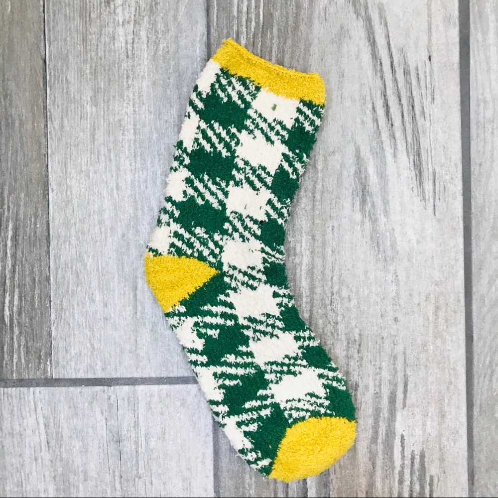 Japanese Patchwork Plaid Velvety Winter Socks